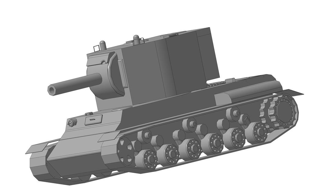 3D модель ТАНК(КВ-2) 3д модель