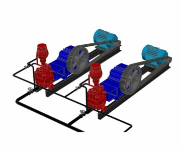 3D модель Насос буровой НБ-125