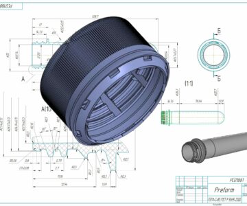 3D модель 3D Модели преформы PCO 1881 на ПЭТ-бутылки.