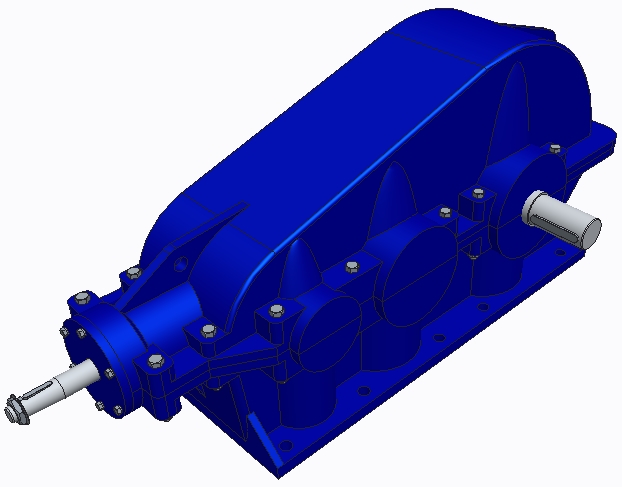 3D модель Редуктор КЦ2-750