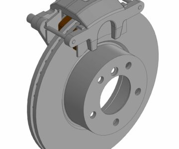 3D модель 3D сборка тормозного механизма типа Wilwood GM Metric