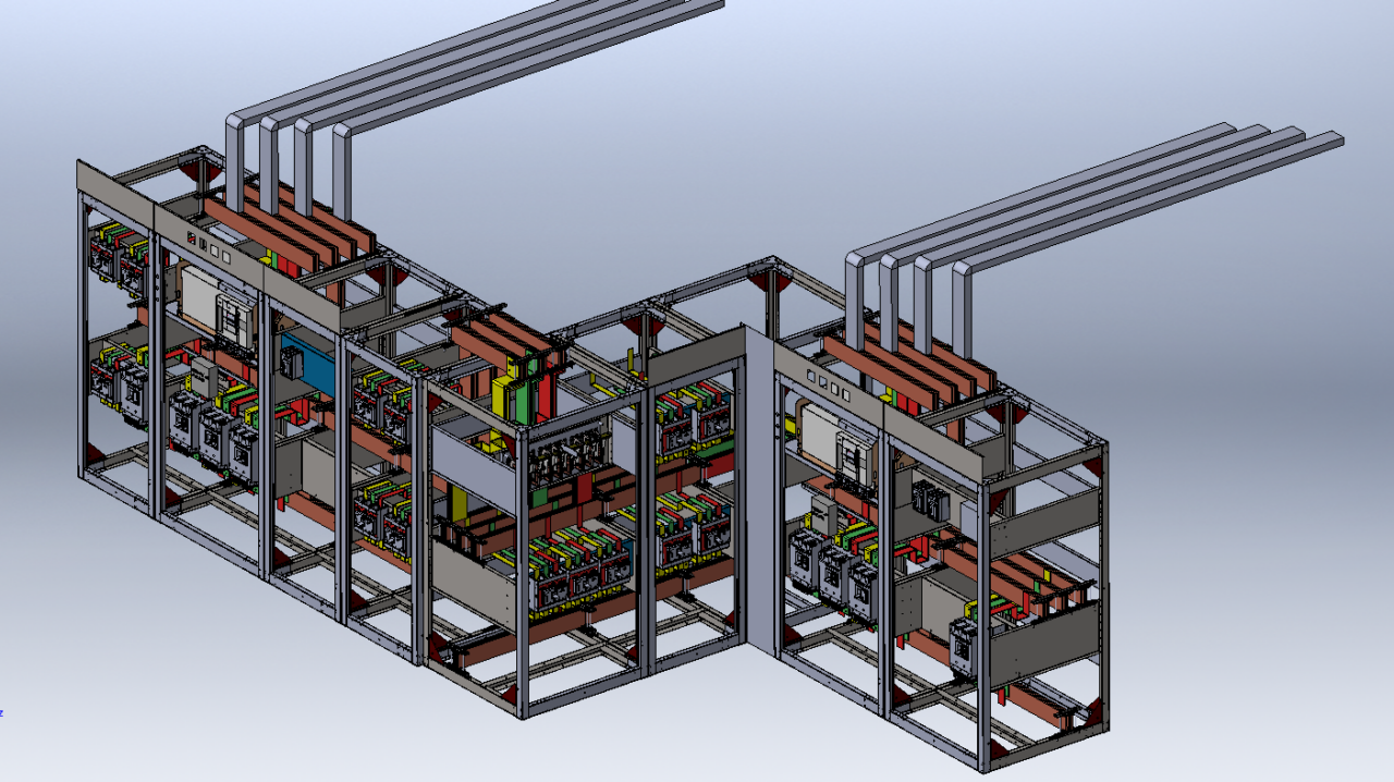 3D модель Линия ЩО на 5000 А
