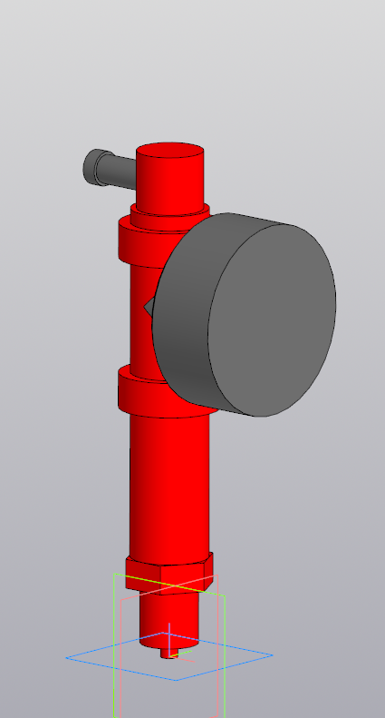 3D модель Датчик давления АИР-10L (габаритная модель)