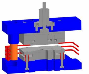 3D модель Штамп ШТ 100-00 СБ - для вырубки прокладки 740.1115026-01 из паронита