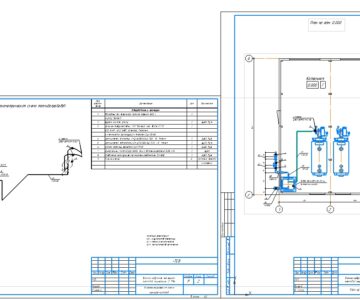 Чертеж Рабочая документация "Блочно-модульная котельная тепловой мощностью 1,2 МВт" Раздел ТСВ