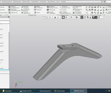 3D модель Ножка для телевизора самсунг диагональю 38"