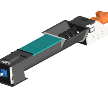 3D модель 3д модель шнекового транспортёра L=2000мм