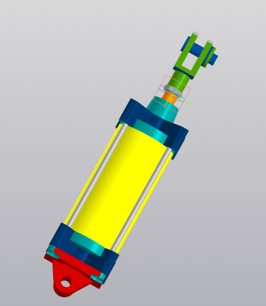 3D модель Пневмоцилиндр TLP-PC63X400SC