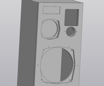 3D модель Корпус Акустической системы Амфитон 25АС-027