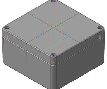 3D модель Корпус Aluminium Junction box 160 x 160 x 91