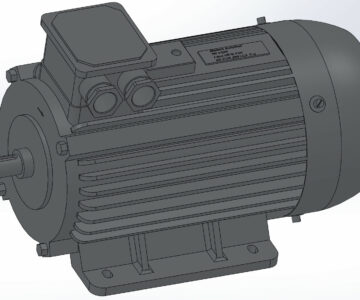 3D модель Электродвигатель А112М8