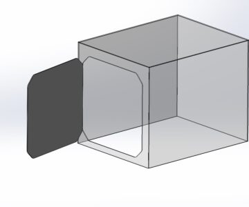 3D модель Модель шкафа из оргстекла для 3D принтера Creality CR-M4