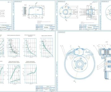 Чертеж Расчет автомобиля с модернизацией и разработкой дискового тормоза (класс автомобиля: 2)