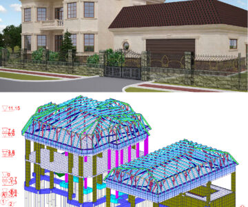 3D модель Коттедж 550м2