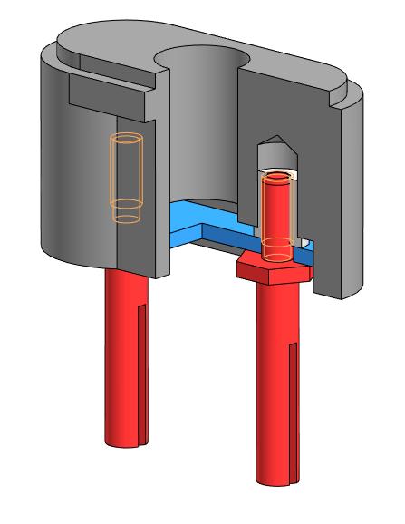 3D модель Вилка штепсельная (3Д-сборка, чертежи)