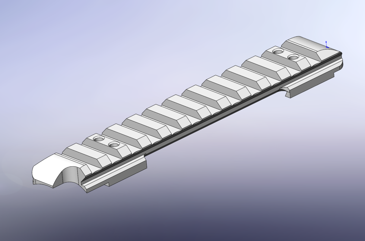 3D модель 3D модель переходной планки для карабина Steyr Mannlicher SSG 69 PII