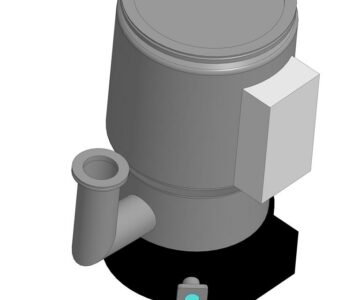 3D модель Насос диффузионный НД-250 (фланец ISO250-K)