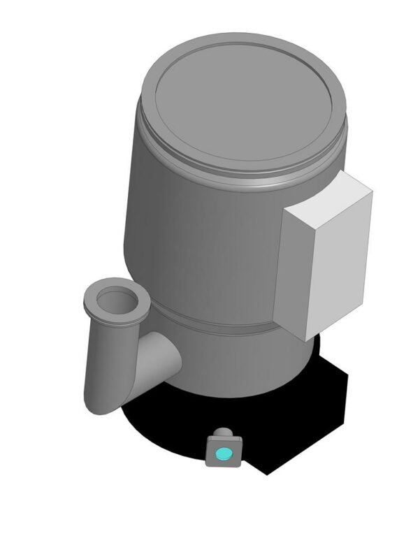 3D модель Насос диффузионный НД-250 (фланец ISO250-K)