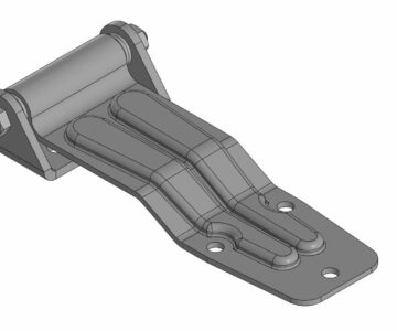 3D модель Петля заднего портала 190 мм Zn уг.270°