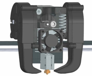 3D модель Доработанная печатная голова 3Д принтера "Гелиос-01"