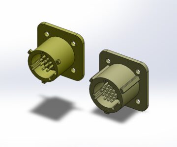 3D модель Вилка ОНЦ-БМ-1-19-12 и ОНЦ-БМ-1-10-10