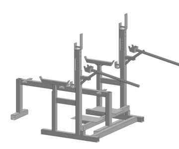 3D модель Стойка для жима  1100х1725х1485 мм.