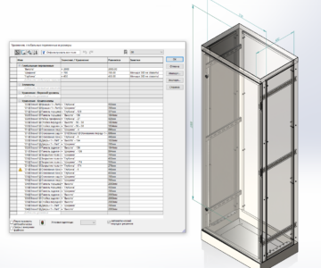 3D модель Шкаф распределительный ВРУ, параметризированный