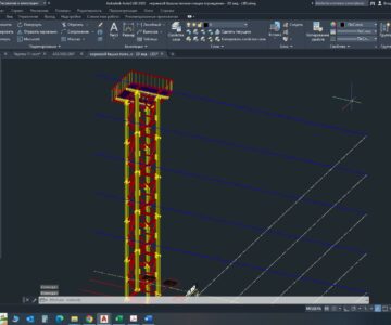 3D модель Вышка (металлоконструкция) высота 15 метров