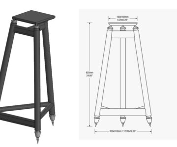 Чертеж Стойка под акустику Solid Steel SS6