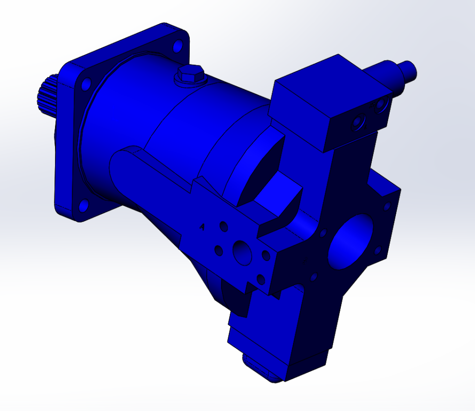 3D модель Гидронасос 313.4.80.200.3 ПСМ