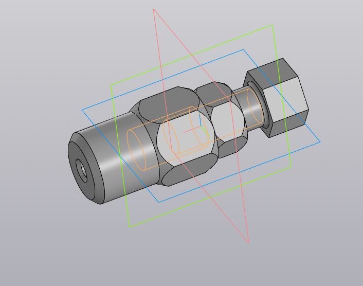 3D модель Перепускник К1/2