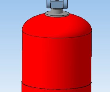 3D модель Баллон 12л тип 3 ГОСТ 15860-84