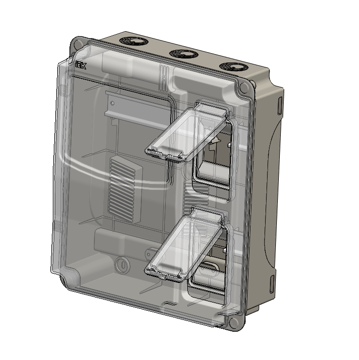 3D модель Корпус пластиковый ЩУРн-П 3/6 Krepta 3 IP66 PC пластик. IEK MSP3-N-06-66-L