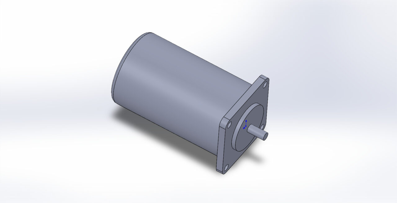 3D модель Электродвигатель коллекторный постоянного тока Д-25Г