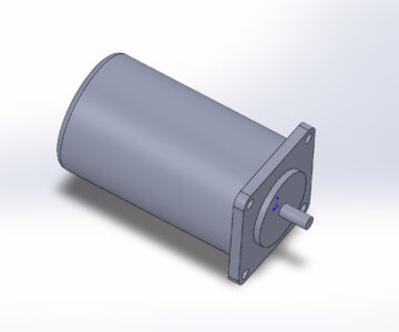 3D модель Электродвигатель коллекторный постоянного тока Д-25Г