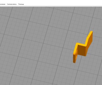 3D модель Держатель для оконной сетки