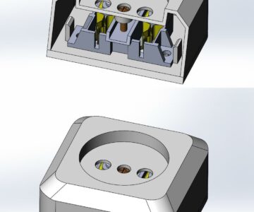 3D модель Электрическая розетка (Инженерная и компьютерная графика)