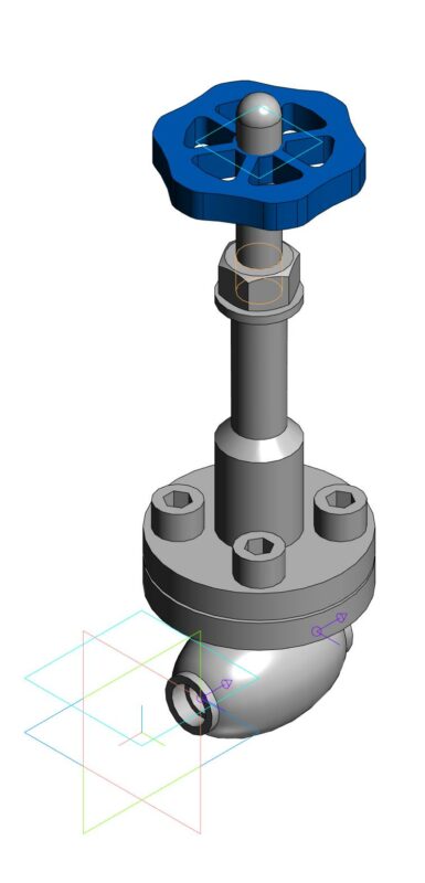 3D модель Вентиль криогенный Baitu DJ-10