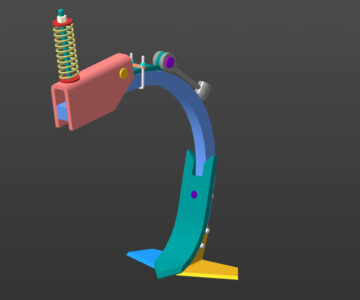 3D модель Культиваторная лапа маятниковая