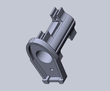 3D модель Держатель блока управления металлоискателя Minelab X-Terra