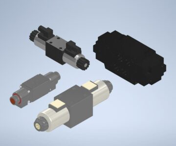 3D модель Габаритные 3д модели гидрораспределителей производства Atos Италия