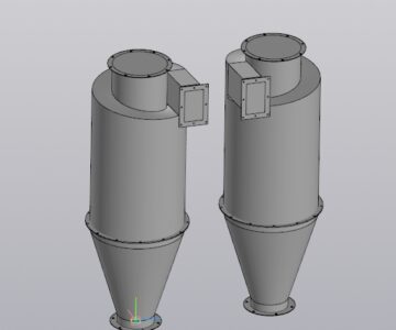 3D модель ЦОЛ-1500 модель габаритная