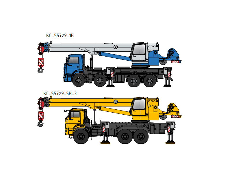 Чертеж Динамические блоки автомобильных кранов КС-55729