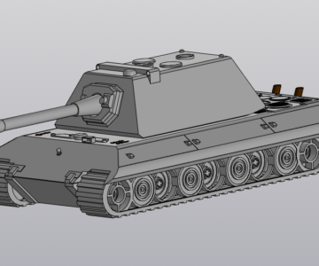 3D модель 3д модель танка Е-100