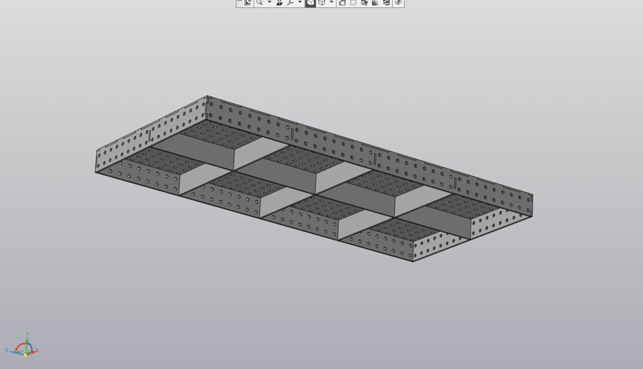 3D модель Сварочный стол 1800х900х100