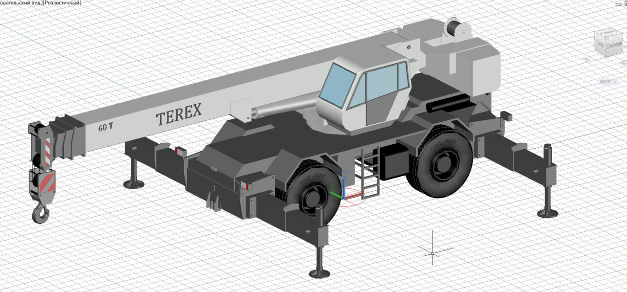 3D модель 3д модель Terex A600 DB