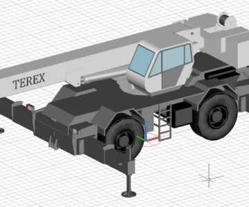 3D модель 3д модель Terex A600 DB