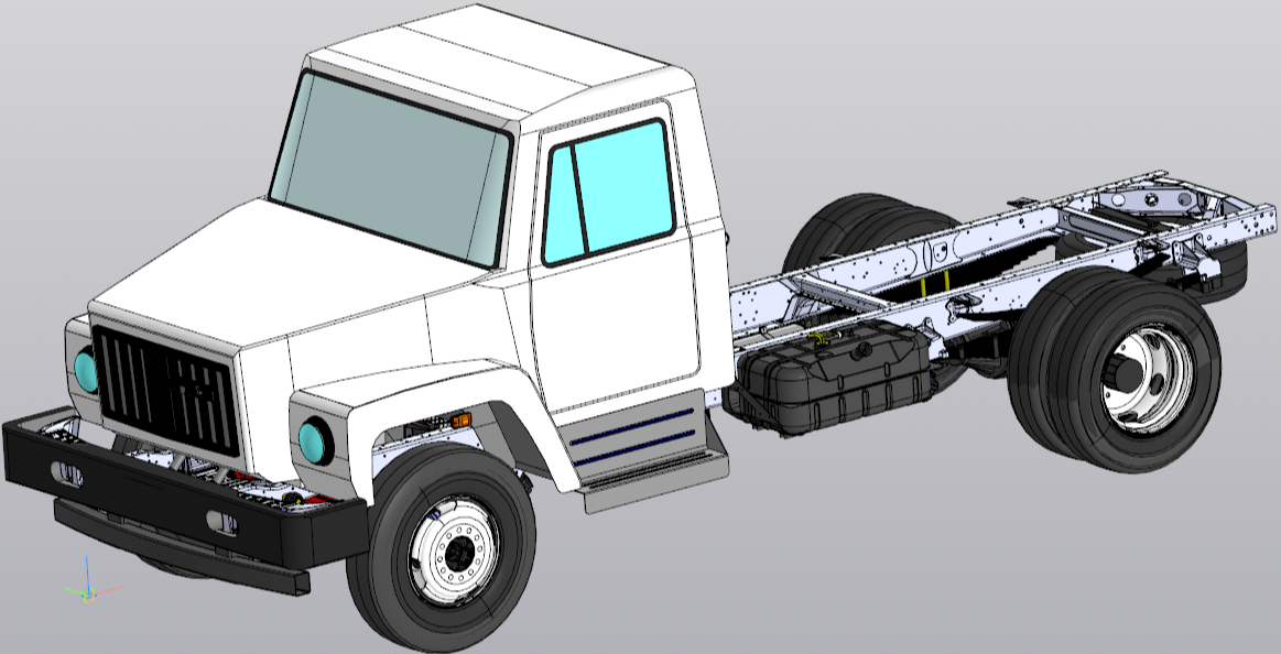 3D модель Шасси ГАЗ-3309-1397 (Евро-4)