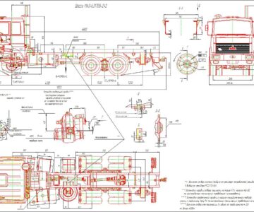 Чертеж Шасси МАЗ-631708-242