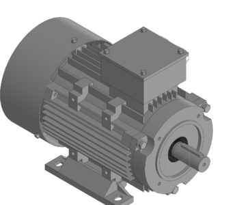 3D модель 3D модель электродвигателя АИС100LB4BУ2 исп. 2181